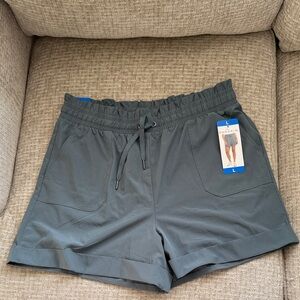 Danskin Charcoal Casual Paperbag  Shorts